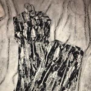 Black and white jumpsuit